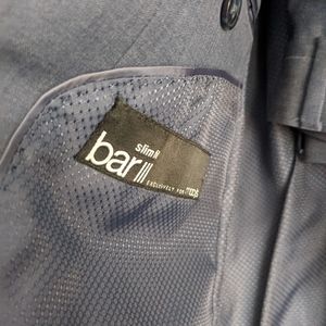 Bar III men's suit blue